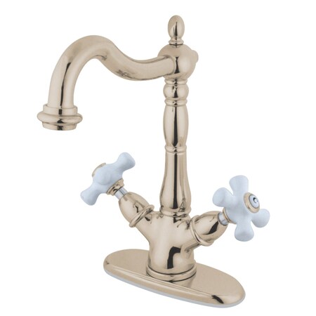 Kingston Brass KS1496PX Vessel Sink Faucet, Polished Nickel KS1496PX
